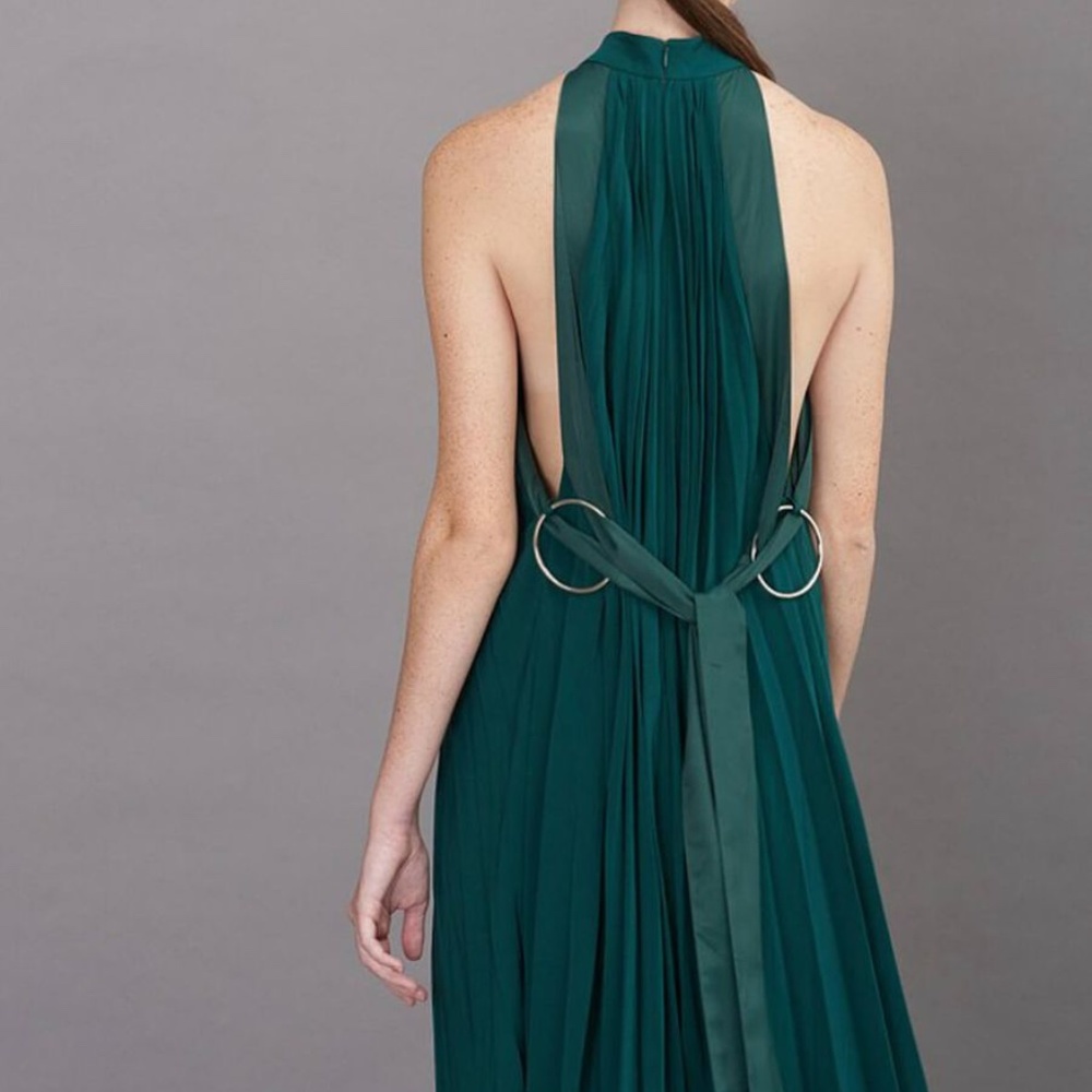 Style Mafia Green Pleated Dress